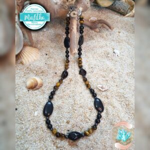 Collier de haute protection, chance et douleurs création artisanale ''MaLitho'' de chez Bijoux, pierres et bien-être