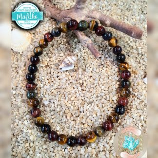 Je vous ai composé soigneusement avec des perles  NATURELLES d'une qualité  ''EXTRA'' ce bracelet spécial PROTECTION de ma gamme ''MaLitho'' avec LES 3 ''OEIL DE TIGRE''... OEIL DE TIGRE (œil de tigre jaune) bouclier de protection contre les énergies négatives, aide à la détente, donne la confiance en soi et l'assurance, OEIL DE FAUCON (œil de tigre bleu) protège DU MAUVAIS OEIL ET DE LA MAGIE ET OEIL DE TAUREAU (œil de tigre rouge) également très PUISANT EN PROTECTION CONTRE TOUTE ÉNERGIES NÉGATIVES mais qui vous donnera en plus  de L'ÉNERGIE ET DE LA FORCE. Lire les descriptions et explications en détails des bienfaits de ces pierres  dans la page ''recherche par catégorie de pierres''.